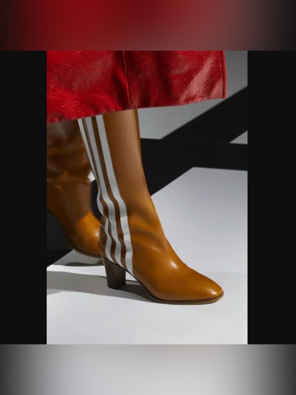 Gucci x Adidas Leather Knee High Boots - Picture 3 of 8
